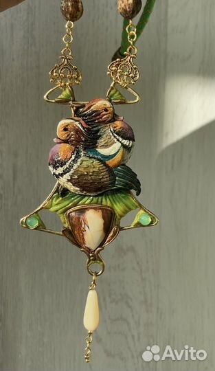 Колье чокер «Мандарины»с яшмой Пикассо