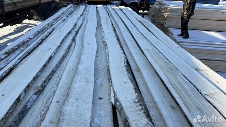 Осина необрезная 25мм доска