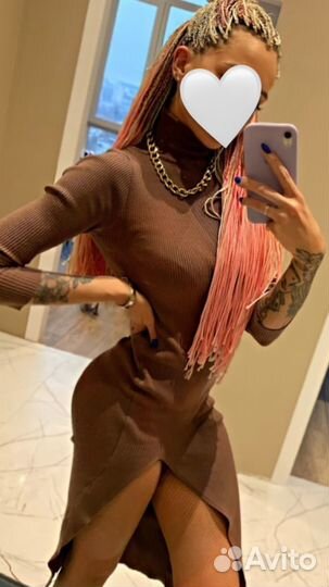 Платье лапша с разрезом