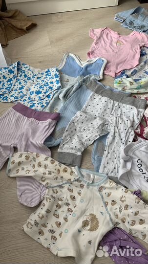 Детские вещи пакетом на девочку 56 62 68