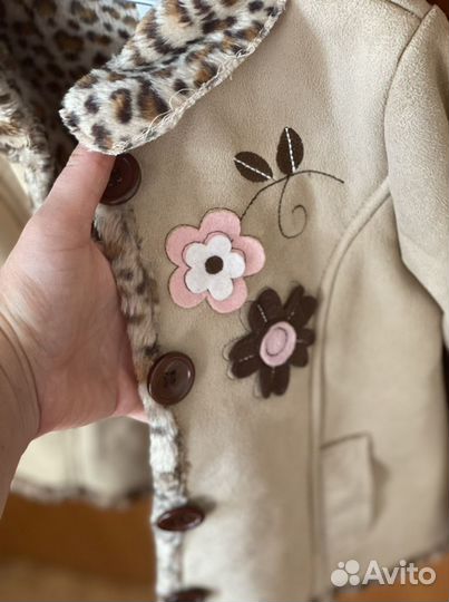 Куртка дубленка на девочку