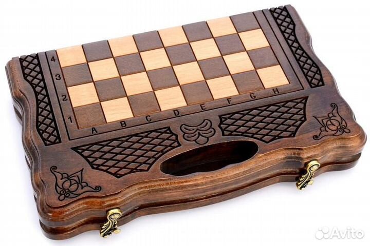 Шахматы + нарды резные 