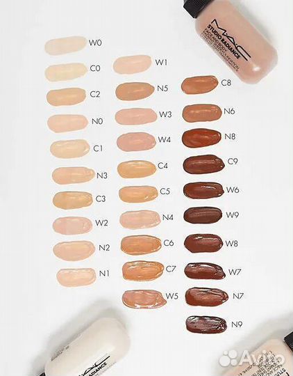 MAC тональная основа для лица И тела studio