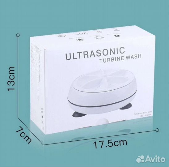 Мини ультразвуковая стиральная машинка