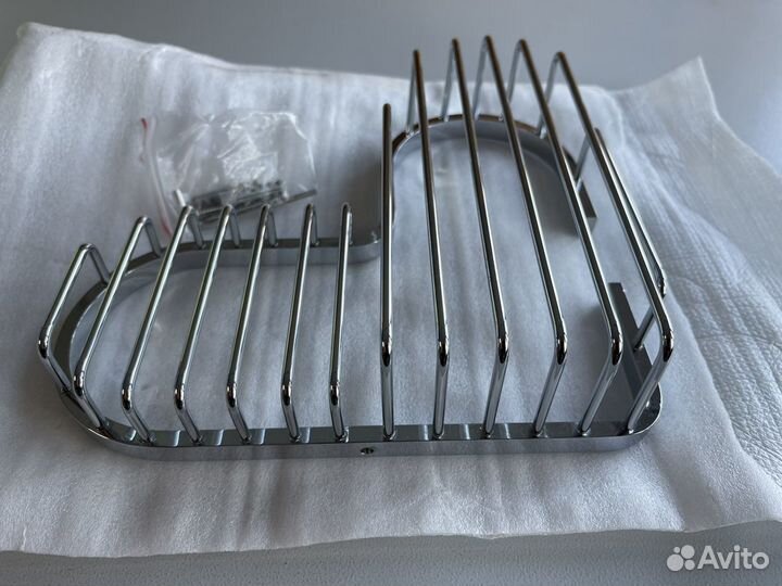 Угловая полка для ванной-кухни (Хром)