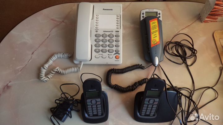 Телефоны кнопочные проводныеtexet, panasonic