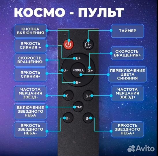 Ночник космос новый