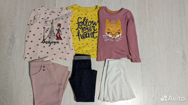 Вещи пакетом для девочки рост 104 см