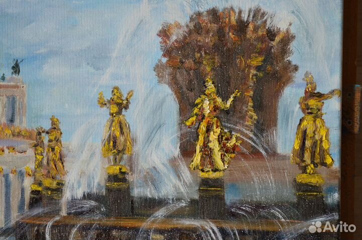 Картина маслом виды Москвы