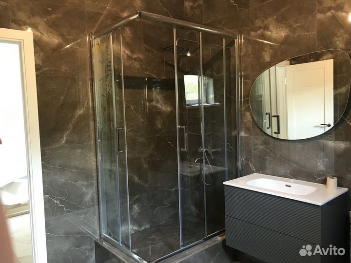 Установка и монтаж душевых кабин и сантехники