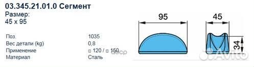 Сегмент стремянки BPW 0334521010 BPW