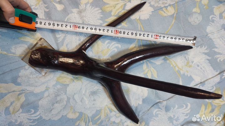 Вешалка рог дерево