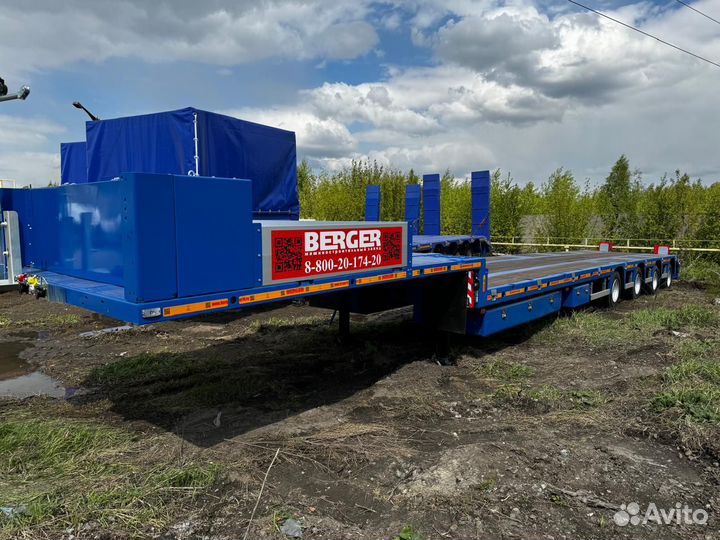 Полуприцеп трал (тяжеловоз) Berger 9854, 2024