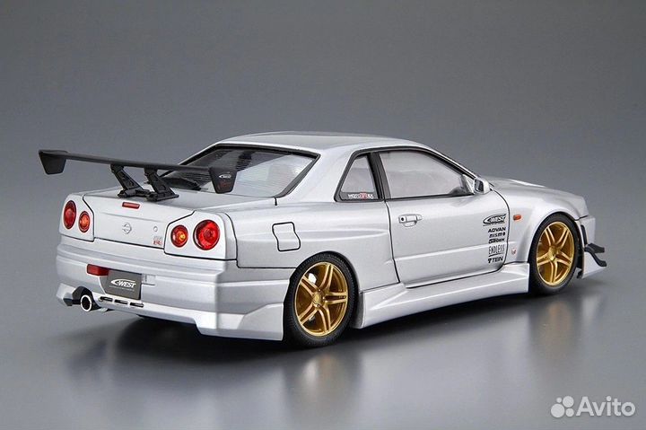 Aoshima 1/24 Nissan Skyline R34 GT-R C-West