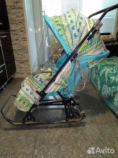 Детские санки коляска
