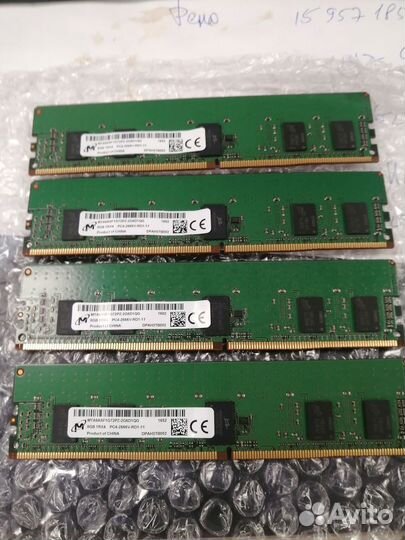 Серверная оперативная память Micron 8 гб DDR4 2666