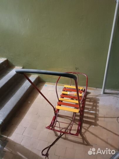 Детские санки с колесами бу