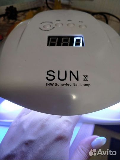 Лампа для ногтей бу