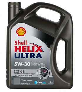Моторное масло shell Helix Ultra ECT C3 5W30, 4л