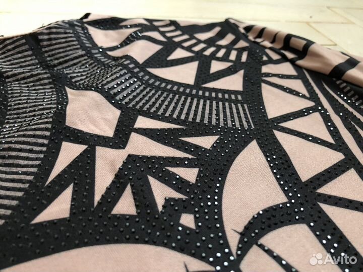 Боди с длинным рукавом принт тату