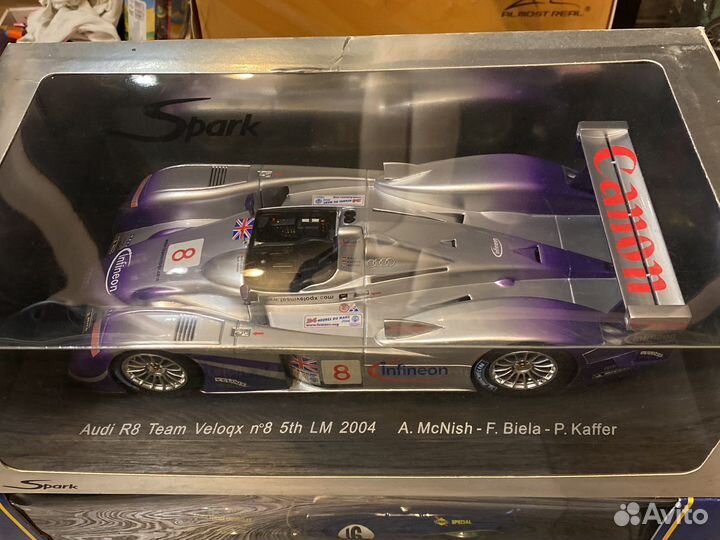 Audi R8 LM2004 1/18 Spark