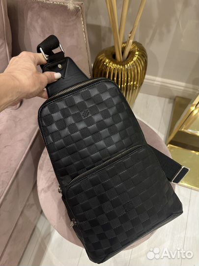 Мужская кожаная сумка планшет