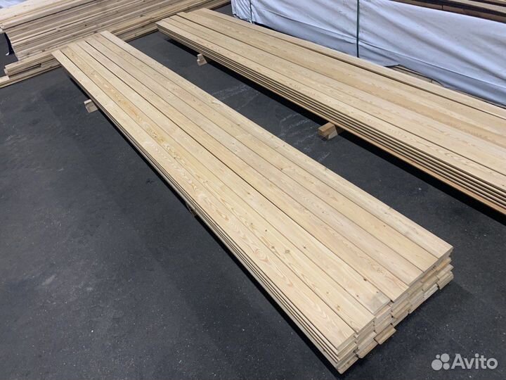 Лиственница планкен скошенный 20.90.4000 сорт A/B