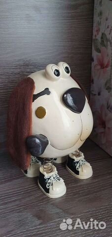 Прикольная копилка собачка на пружинах