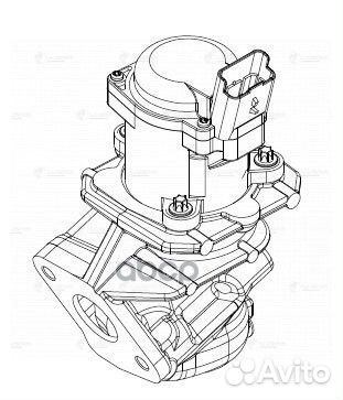 Клапан EGR (рециркуляции выхл. газов) lveg 1012