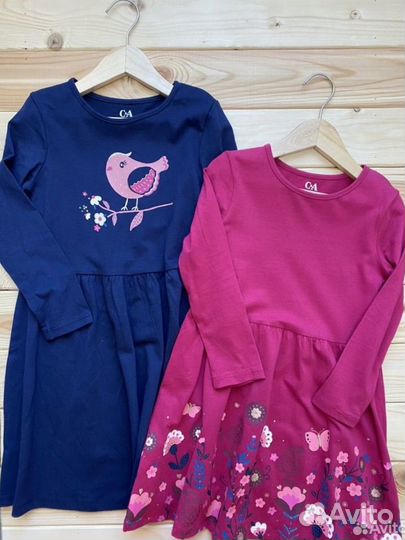 Платье c&a рукава девочке 92 98 110 116 128 134