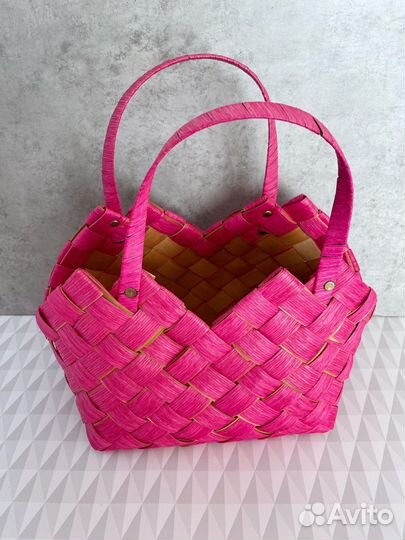 Корзина сумка плетенная