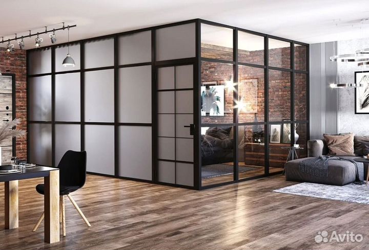 Межкомнатные перегородки Лофт для зонирования