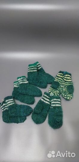 Носки шерстяные вязаные