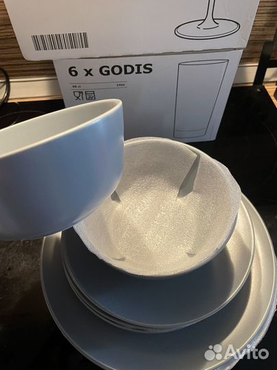 Посуда IKEA тарелки набор