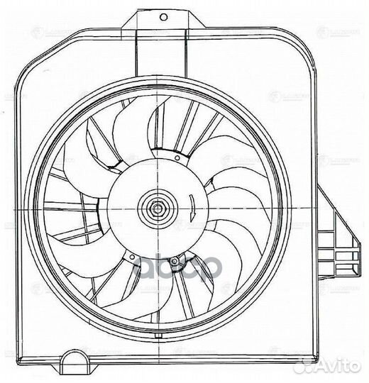 Вентилятор радиатора dodge caravan 01/chrysler