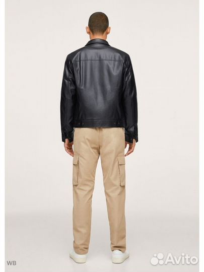 Mango Man Куртка кожаная 50/54 Размер