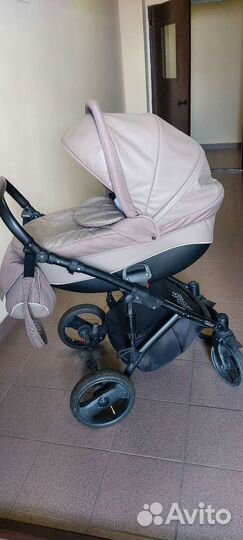 Коляска 2 в 1 эко кожа Sibis Rudis