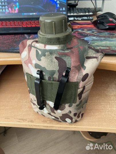 Армейская фляжка с котелком