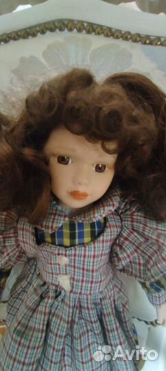 Кукла немецкая фарфоровая 42см