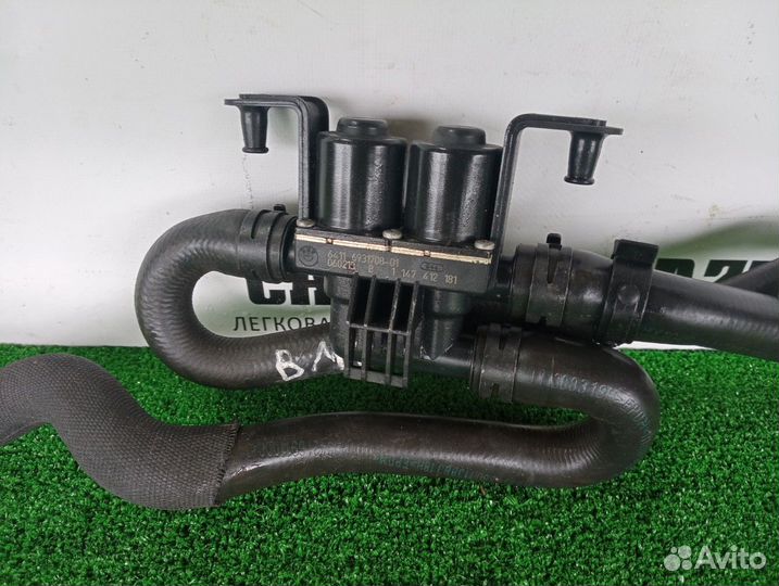 Кран печки отопителя с патрубками BMW 6