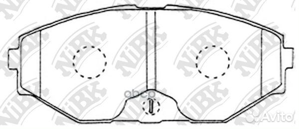 Колодки тормозные дисковые PN2261 NiBK