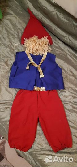 Новогодний костюм гнома, 2-4 года