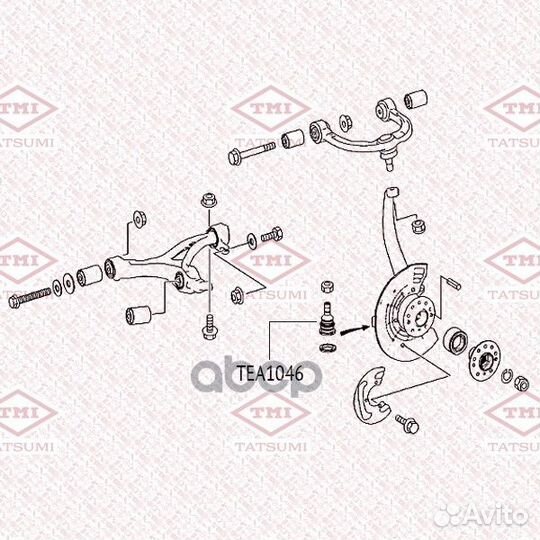 TEA1046 опора шаровая нижняя mercedes W164/W25