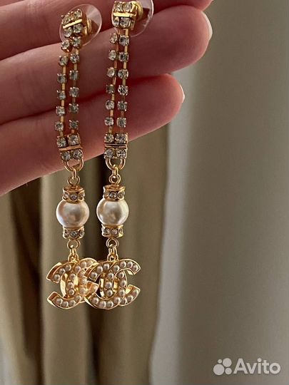 Серьги Chanel оригинал