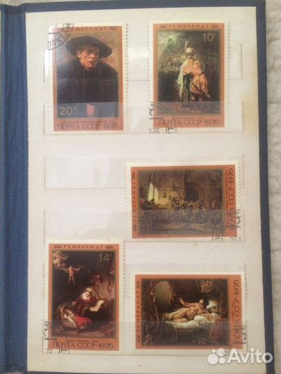 Почтовые марки СССР и Венгрии