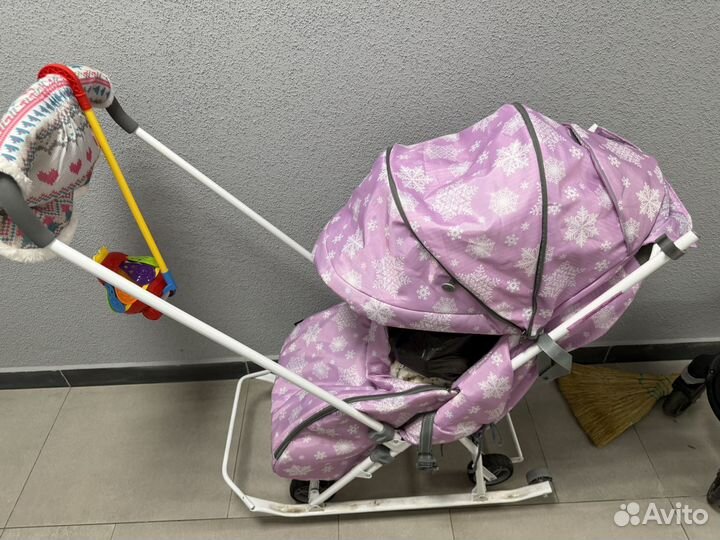 Детские санки коляска бу