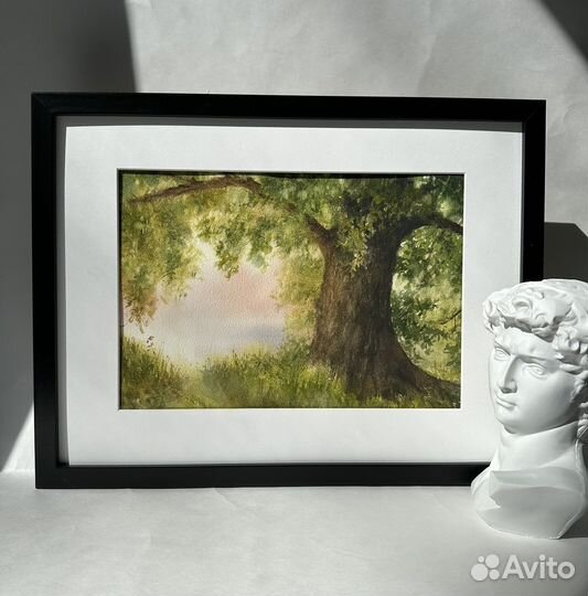 Картина акварель пейзаж