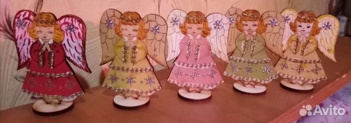 Фигурка ангел ангелочек(дерево)