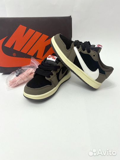 Кроссовки travis scott air jordan 1 low детские