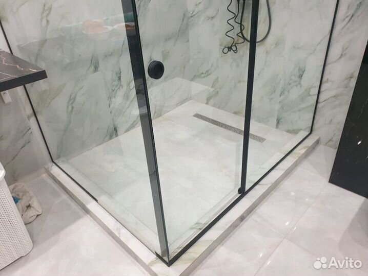 Душевая перегородка из закаленного стекла